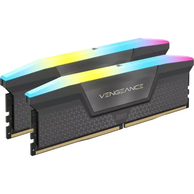 Corsair DIMM 32 GB DDR5-6000 (2x 16 GB) Dual-Kit (grey, CMH32GX5M2E6000Z36, Vengeance RGB, AMD EXPO)