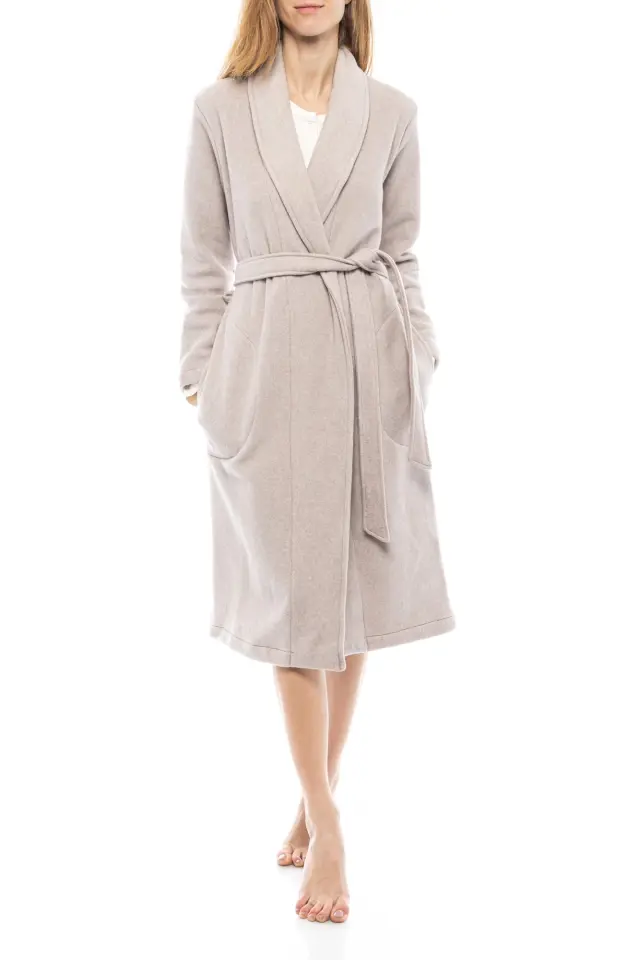 W1252 - White - ROBE LONG SOFT LUX