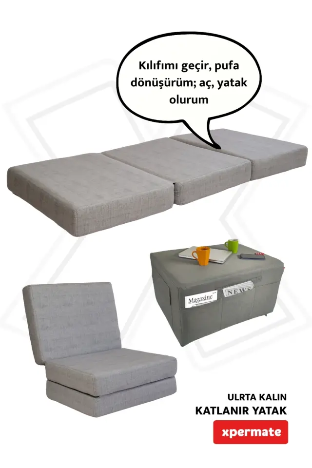 Stewehome Στρώμα από σφουγγάρι για δάπεδο και κάμπινγκ 180x80x14 cm