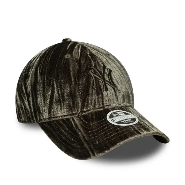 New Era New York Yankees Womens MLB Velour 9TWENTY Adjustable Cap Γυναικείο Καπέλο Polyester/Elastane - Green 60915849 3