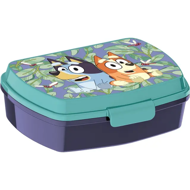Bluey Leaves Παιδικό Φαγητοδοχείο 16×12×5 cm Χωρίς BPA
