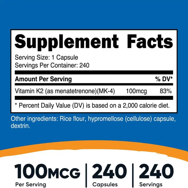 Nutricost Vitamin K2 (MK4) 2