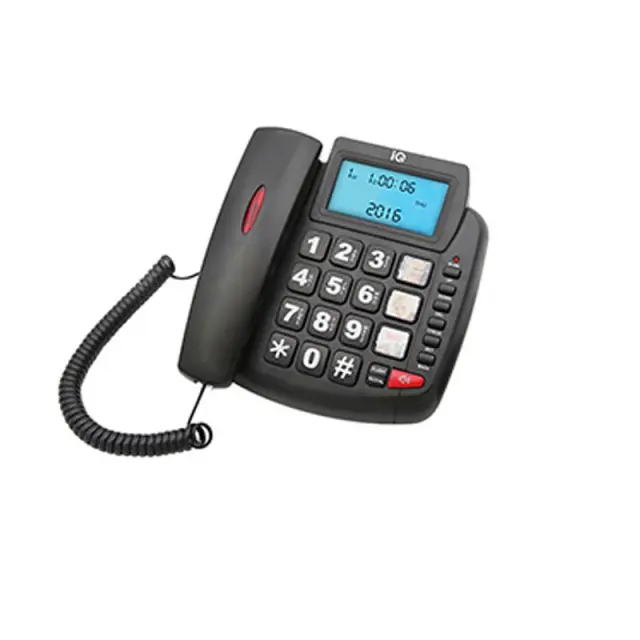 Τηλέφωνο Επιτραπέζιο IQ DT-891CID NEW με Αναγνώριση Κλήσης Μαύρο