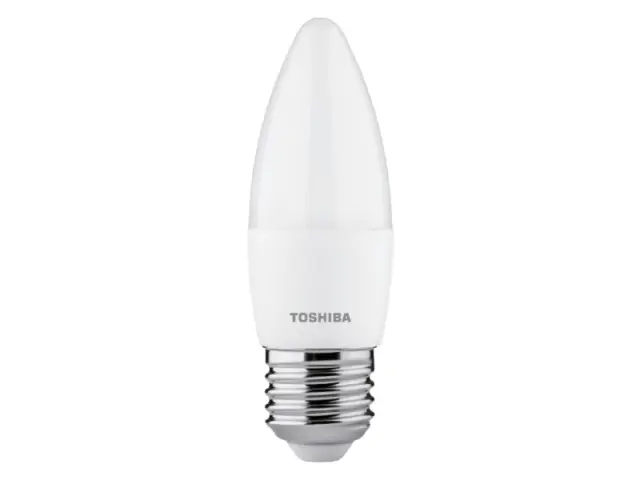 Toshiba LED C35 E27 5W 6500K Dimmable (DELS-CDC400527DE51) 2