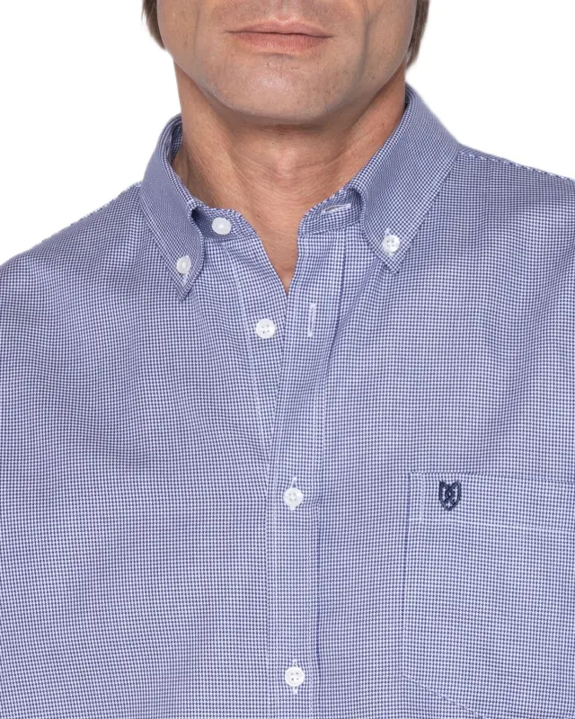 The Bostonians Dobby ανδρικό μακρυμάνικο πουκάμισο regular fit 3AAP2260-2 2