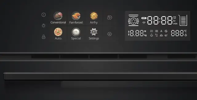 Tesla BO940MB Φούρνος άνω Πάγκου 72lt Π59.5εκ. Μαύρος 2