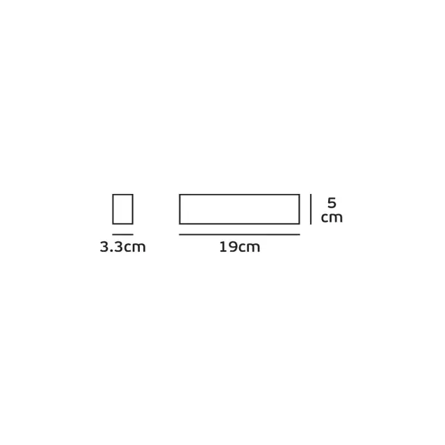 Demes Φωτιστικό Led τοίχου 4W 3000K IP65 19x5x3.3cm ανθρακί 2