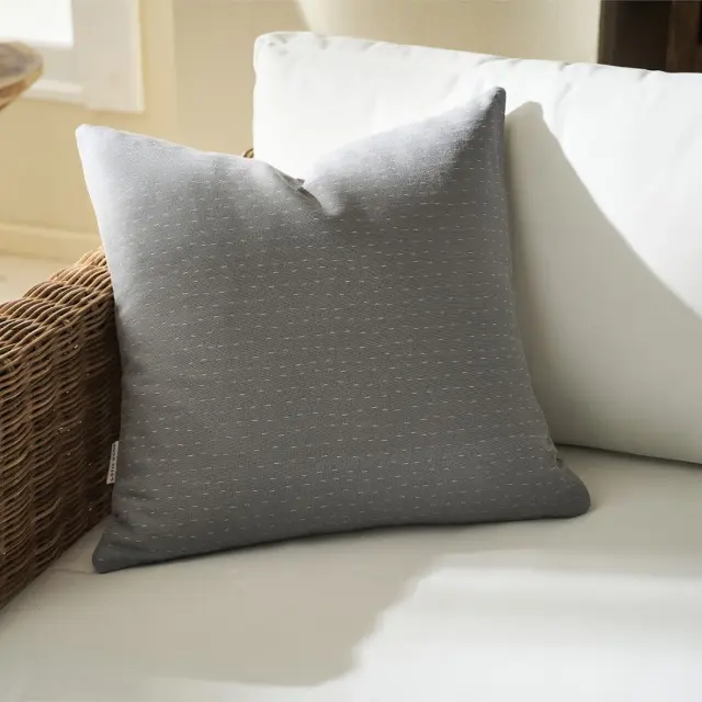 Μαξιλαροθήκη Gofis Home Rukia Sky Grey /Water Grey 269 50x50