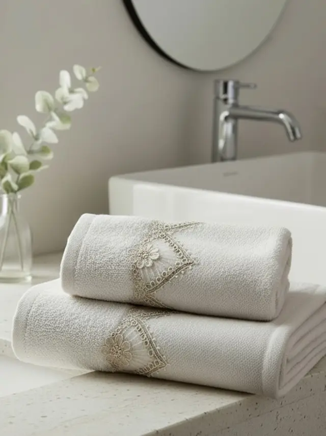 Πετσέτες Σετ 3Τεμ 30x50-50x90-70x140 Σε Κουτί 450gsm Palamaiki Pente Cream 100% βαμβακερό