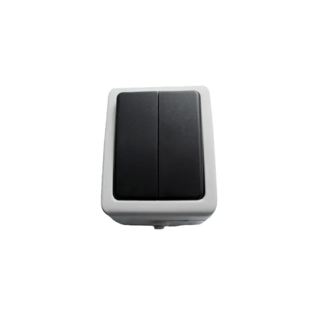 Διακόπτης Εξωτερικός K/r Γκρι Ip54 Blister