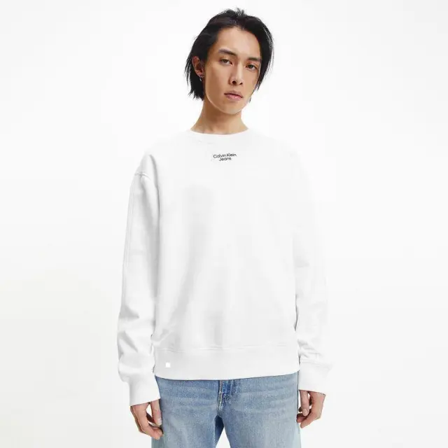 Calvin Klein - Ανδρικό Φούτερ Regular Fit J30J320044-YAF Λευκό - 2XL