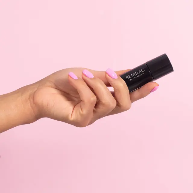Semilac Ημιμόνιμο Βερνίκι 967 Pink Blush 7ml 3