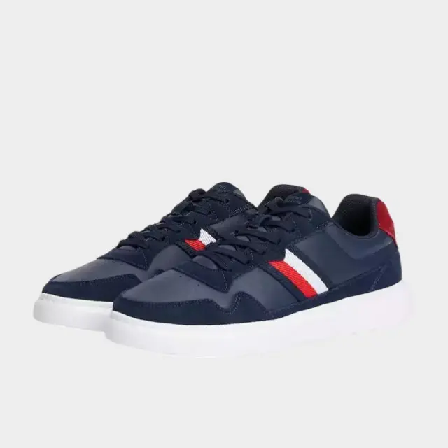 Tommy Hilfiger - Ανδρικά Sneakers Light Cupsole Lth Mix Stripes FM0FM04889-C1G Μπλε - 46 2