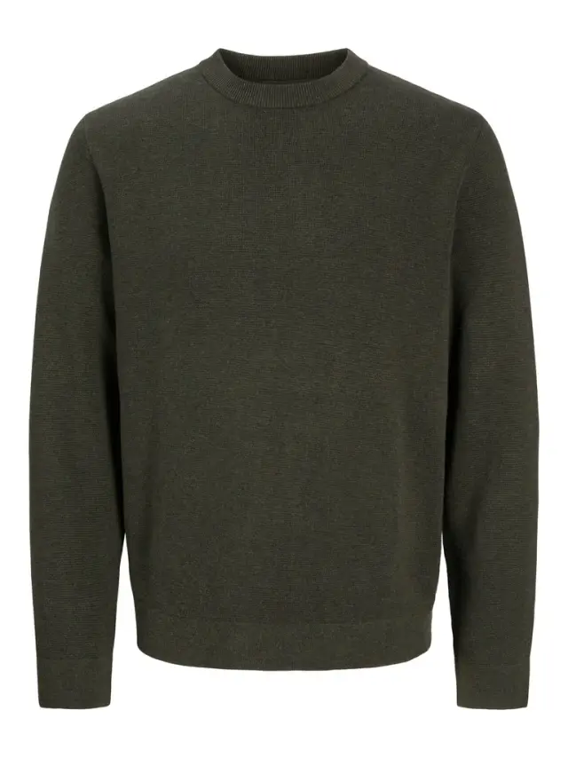 JPRBLAMILANO STITCH KNIT CREW NECK SN - Rosin