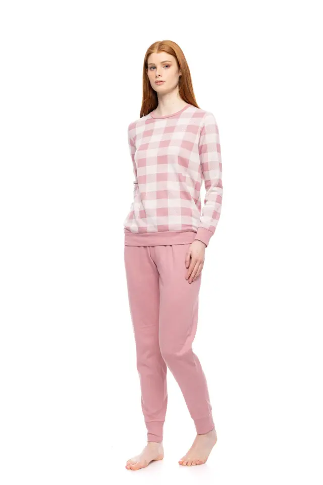 W1786 - Type - PYJAMAS JACQUARD ROSE PLAID 3