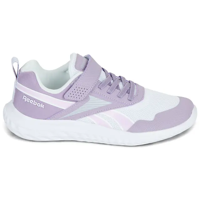 Reebok Sport Rush Runner 5 Elastic Lace & Top Strap Kids Shoes Running Purple/White 100250813 - 28