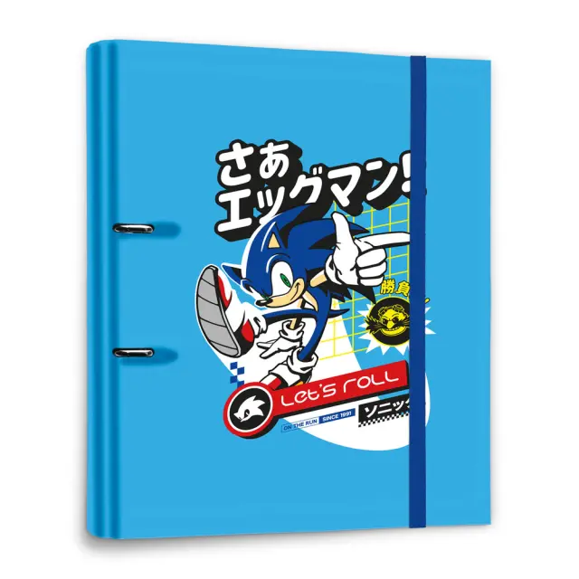 Ντοσιέ/Κλασέρ 2 κρίκων με λάστιχο Sonic the Hedgehog Premium Folder C2AT0051