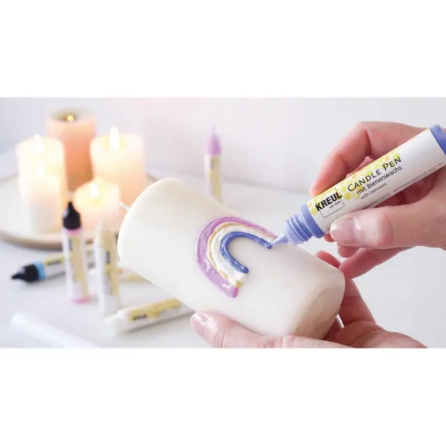 Σετ Hello Baby Χρώματα-Στυλό για Διακόσμηση Κεριών KREUL Candle Pen, 6 τεμ. 2