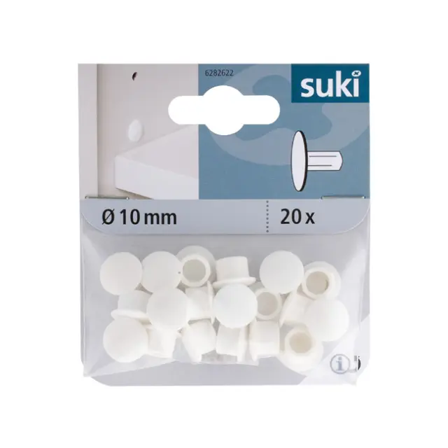 Καπάκι Λευκό Πλαστικό Φ10mm 2