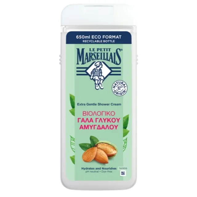 Le Petit Marseillais Αφρόλουτρο Γάλα Γλυκού Αμύγδαλου 650ml