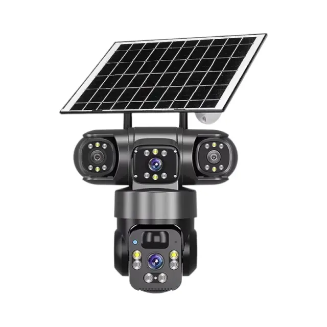 Ηλιακή κάμερα ασφαλείας IP τριπλή - WIFI - Security Camera - Q20 - 020324