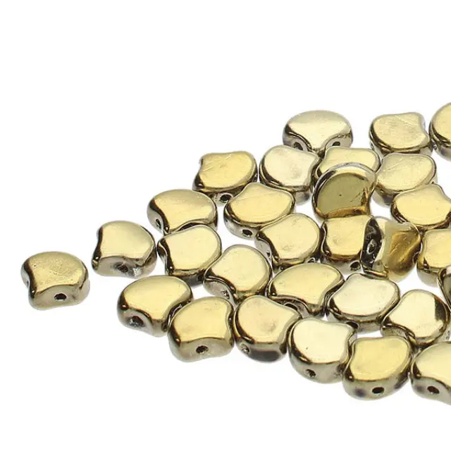 Χάντρα Matubo Ginko 7.5mm - Polished Brass ~10gr