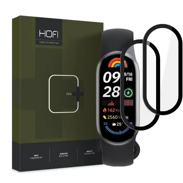 Hybrid Glass Hofi Hybrid Pro Xiaomi Smart Band 9 / 9 NFC Black [2 PACK]