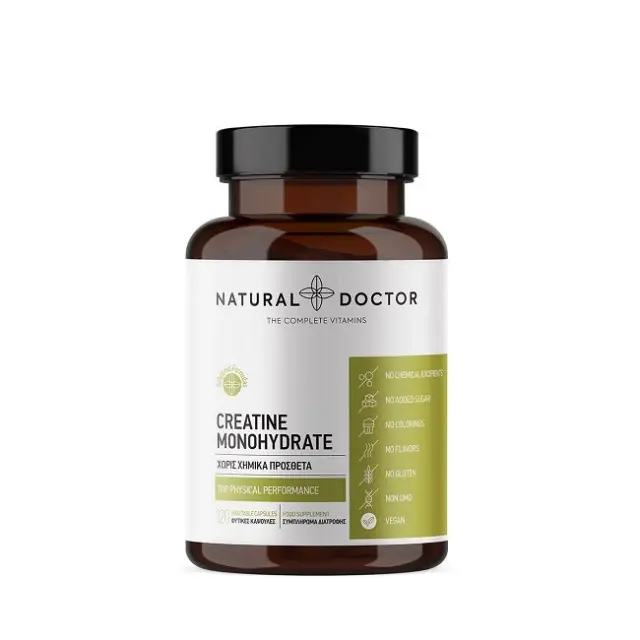 Natural Doctor Μονοϋδρική Κρεατίνη 120 κάψουλες
