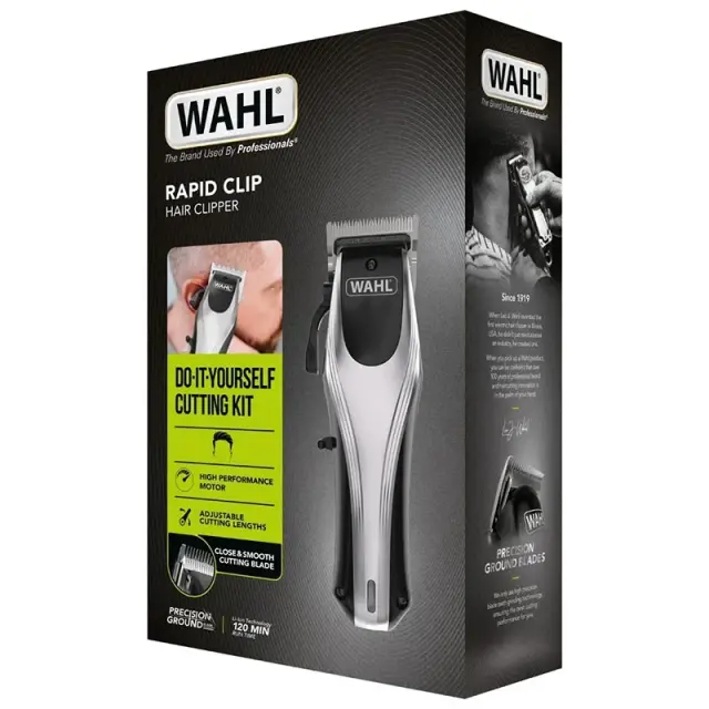 Wahl Professional Rapid Clip Stainless Steel Επαναφορτιζόμενη Κουρευτική Μηχανή Μαύρη 09657-0460 2