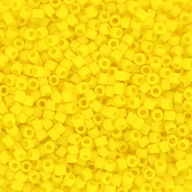 Χάντρα Miyuki Delica 11/0 - DB1582 - Matte Opaque Canary ~7gr