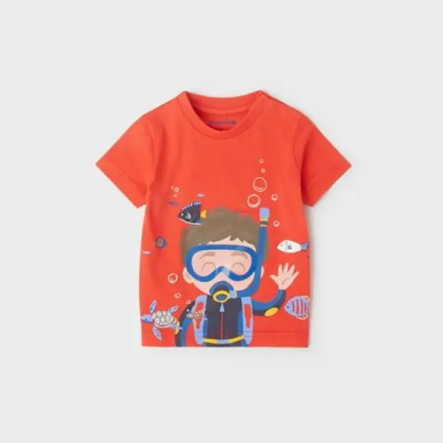 Baby 6 μηνών έως 4 ετών Μπλούζα κοντομάνικη play "scuba" καρπούζι - 12M