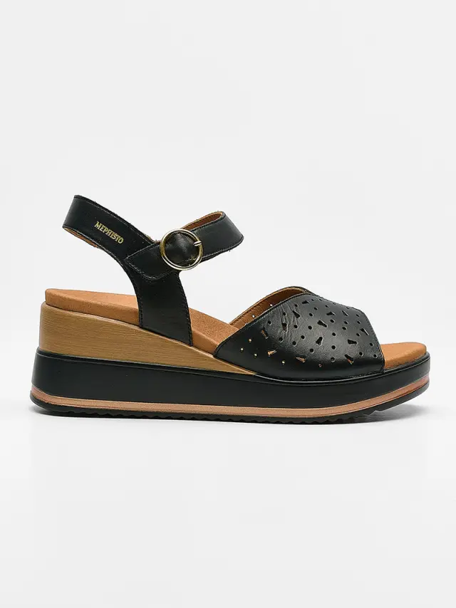 Mephisto Πέδιλα Γυναικείο δέρμα Μαύρο MEP/SERAFIA BLACK 3