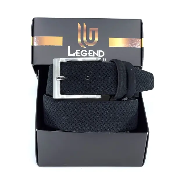 Μαύρη Ζώνη P.U. Leather Τύπου Suede 3,5 cm - 130cm 2