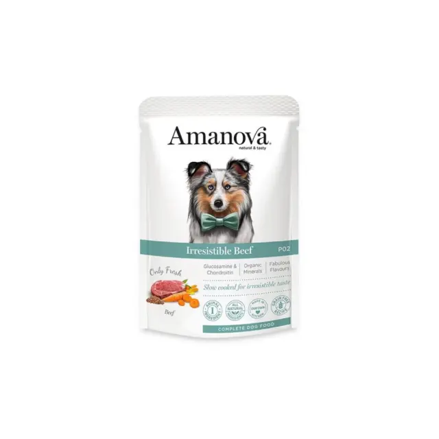 Amanova Grain Free Adult Dog Irresistible Beef Φακελάκι 100gr Μονόχρωμο