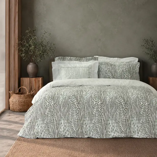 Πάπλωμα 240x260 King Size Nima Maris Mint-Brown 100% βαμβακερό