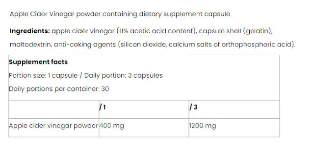 Nutriversum Apple Cider Caps - WOMEN 2