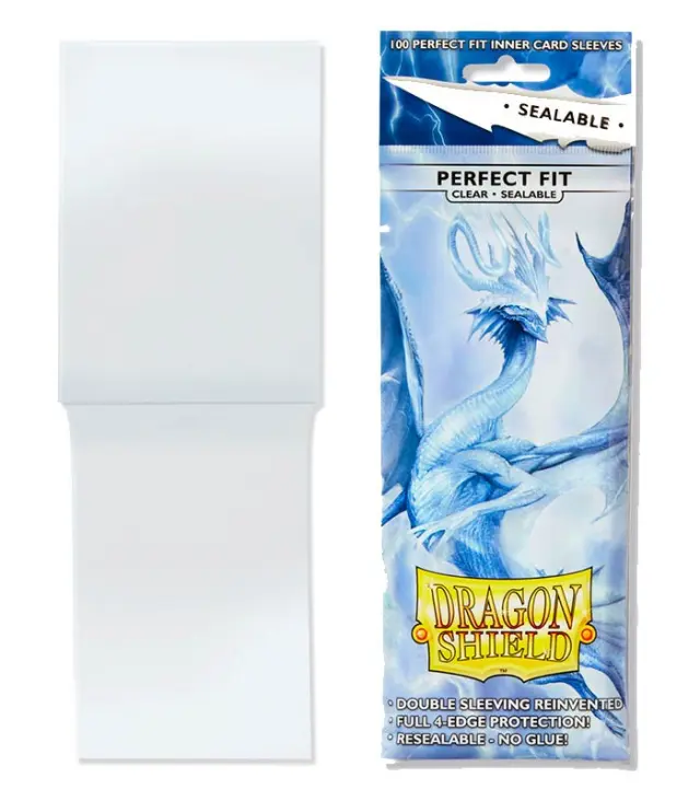 Dragon Shield Standard Perfect Fit Sealable Sleeves - Clear (100 Sleeves) 3