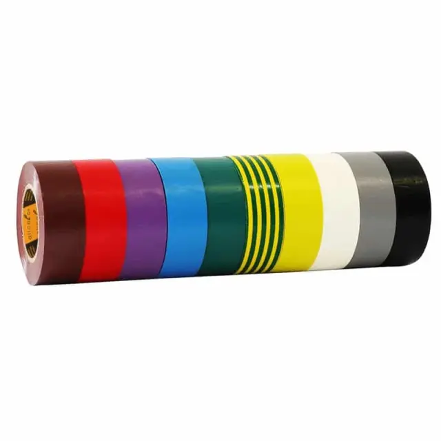 ALLCOLOR GAFFER-TAPE PVC-Insulation-Tape Tower - 10x 19mm x 10m rainbow (590-19/10 RB)