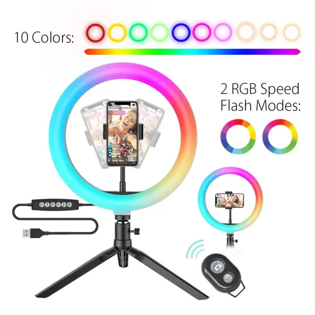 Blitzwolf BW-SL5 Desktop Flash LED RGB Phone Holder 2