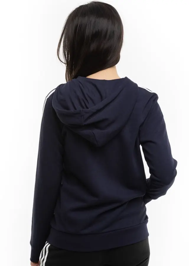 Adidas Essentials French Terry 3-Stripes Full-Zip Γυναικεία Ζακέτα GL0804 Μπλε - M 2