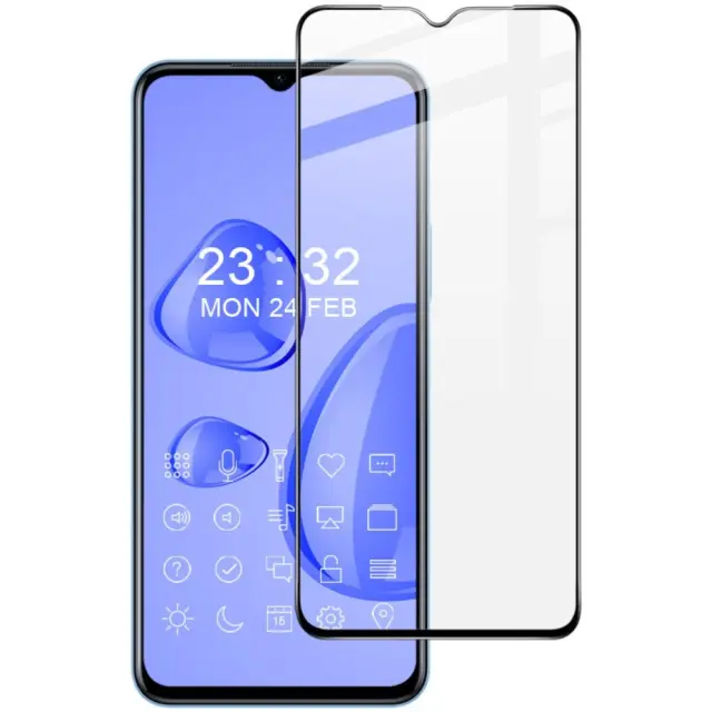 Imak® Full Cover Tempered Glass για Vivo Y33s-Black