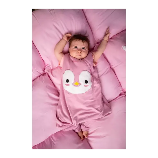 Υπνόσακος BabyBliss Χειμωνιάτικος Με Ποδαράκια 2.5tog "Penguin Pink" 3-5 ετών BLISS-JMP-0006 2