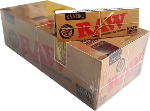 RAW Χαρτάκια Classic - Ακατέργαστο - Single Wide 50τεμ.