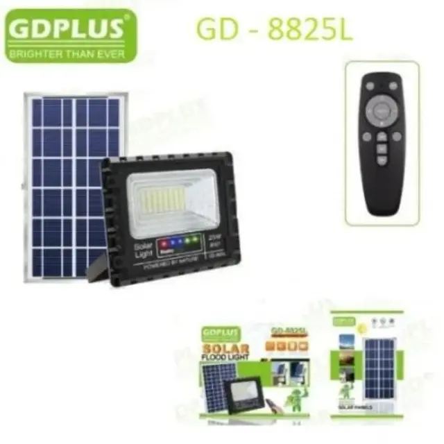 GDPLUS Στεγανός Ηλιακός Προβολέας LED 25W με Αισθητήρα Κίνησης και Τηλεχειριστήριο IP67 GD-8825L 2