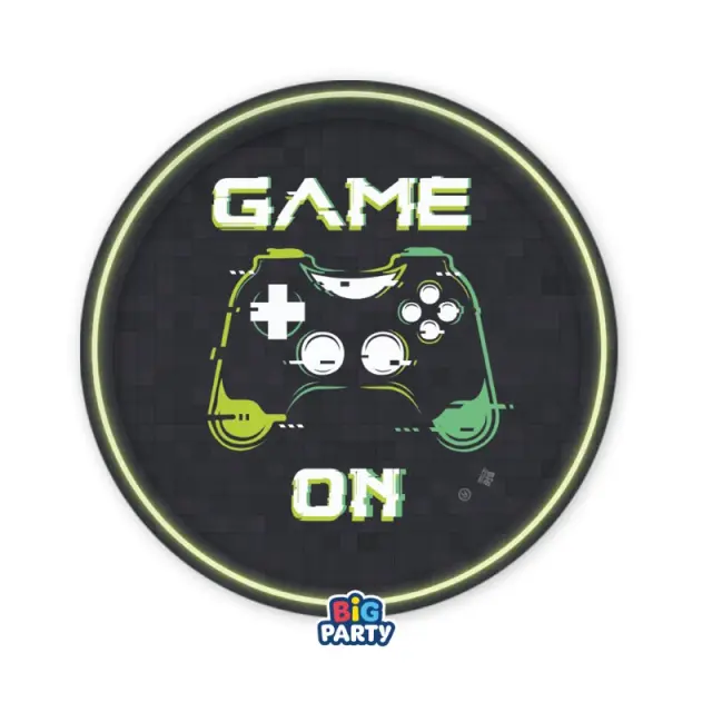Πιάτα Χάρτινα Γλυκού Videogame / 6 τμχ