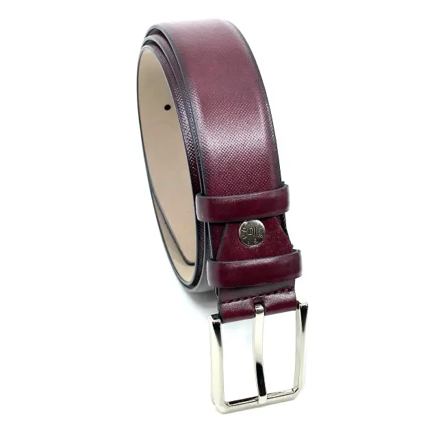 Μπορντό Ζώνη P.U. Leather 3,5 cm 3