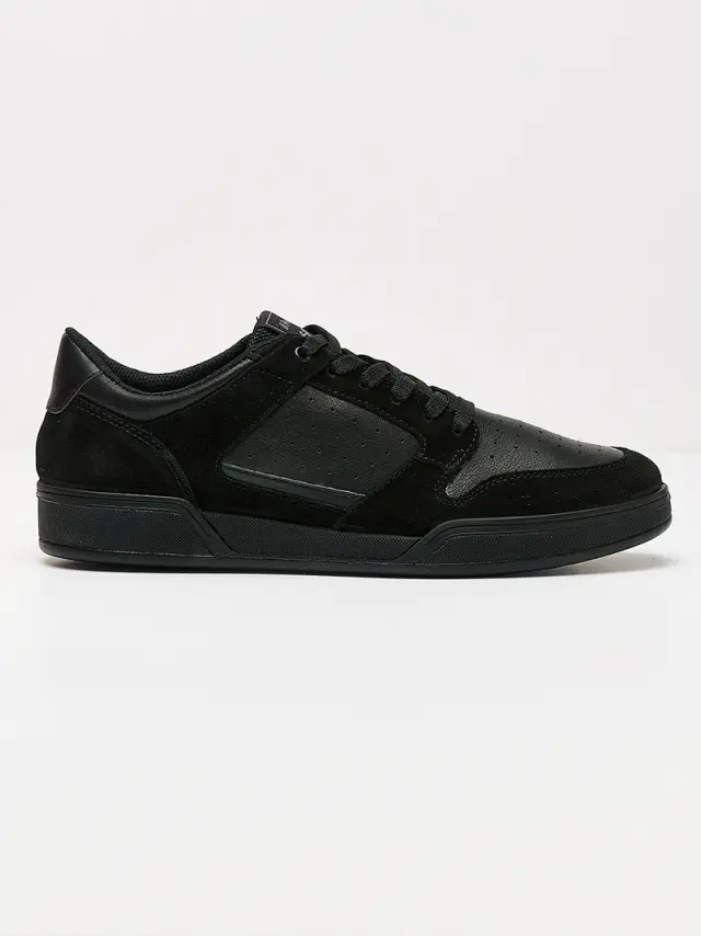 Imac Sneakers Ανδρικό δέρμα/δέρμα Nubuck Μαύρο IMA/351611 BLACK 2