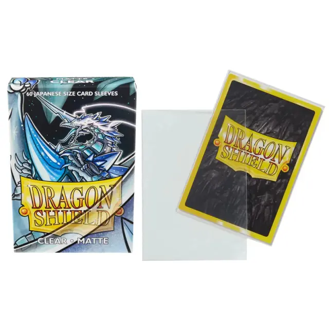 Dragon Shield Small Sleeves - Japanese Matte Clear (60 Sleeves) 2