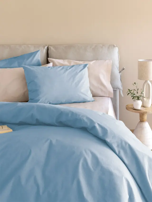 Σεντόνι 180x200+32 King Size Palamaiki Etoile 2 100% βαμβακερόΜε Λάστιχο- Blue