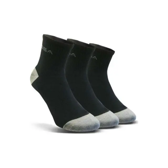 GSA Men's Aero 500 Stadion 3 Pair Organic Cotton Quarter Socks Μαύρο 8116053-01 (GSA)